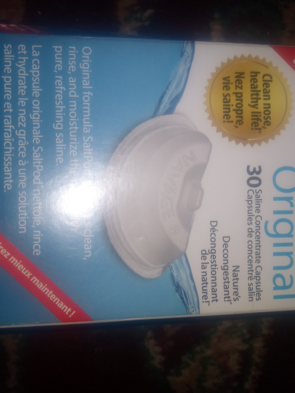 Original Saline Nasal Rinse Capsules - White